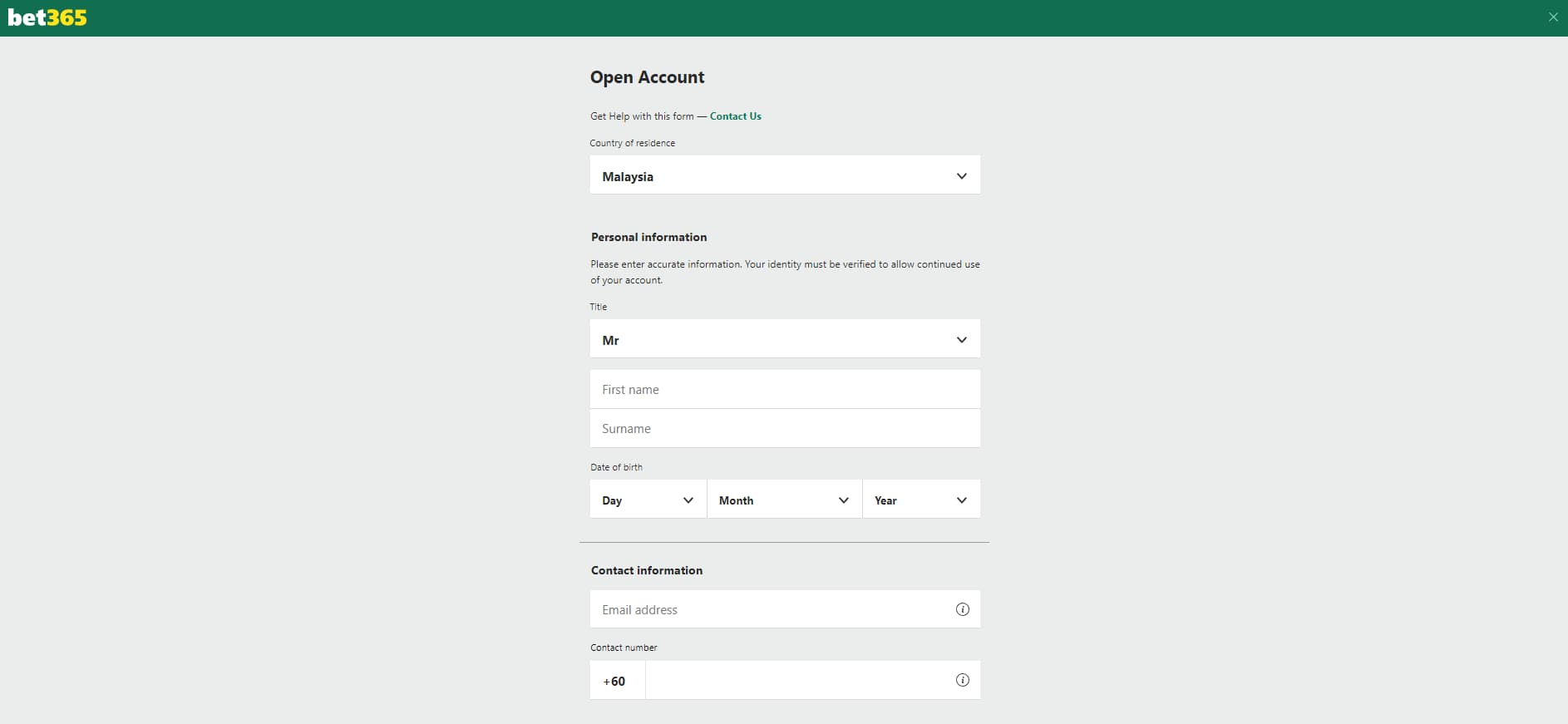 bet365 registration 2