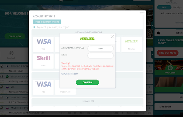 e-wallet payment methods