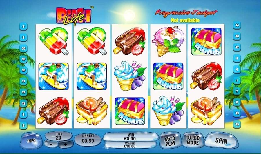 beach life online slot