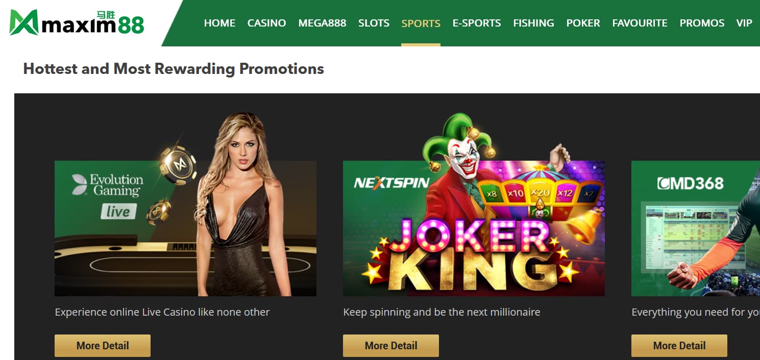 Maxim88 - Online Casino with Great Online Slots in Malaysia