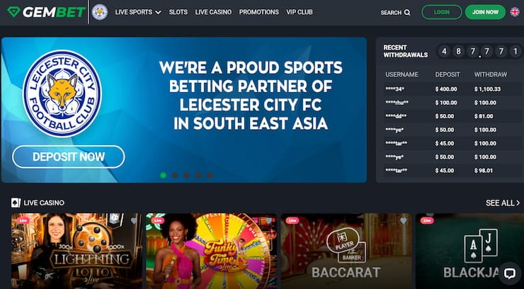 GemBet top Malaysian Gambling site